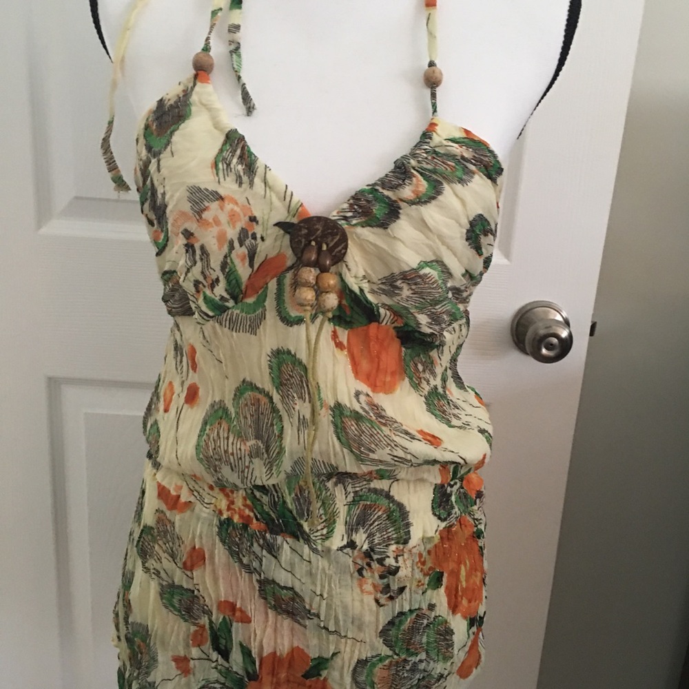 Multicolored with beads top